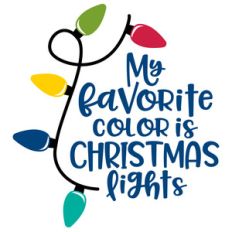 my favorite color is christmas lights