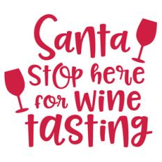 santa stop here for wine tasting