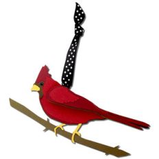 cardinal gift tag ornament