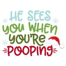he sees you when your pooping