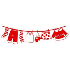 santa's laundry line