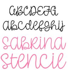 pn sabrina stencil