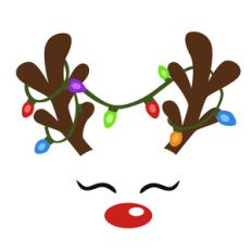 reindeer with lights