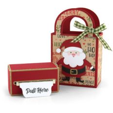 money roll gift bag set santa
