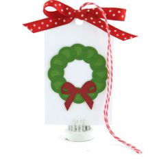 gift card tag wreath