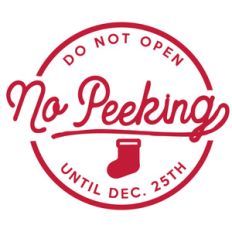 no peeking label  and tag