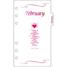 elegant planner a6 binder february divider