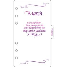 elegant planner a6 binder march divider