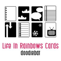 life in rainbows cards doodlebat