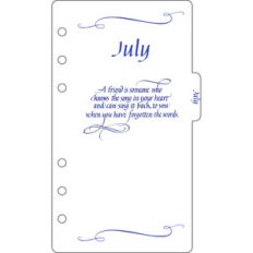 elegant planner a6 binder july divider
