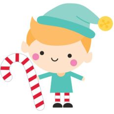 elf with candy cane