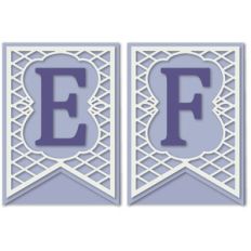 pennant lattice card letters e f