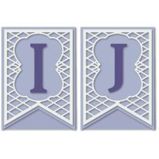 pennant lattice card letters i j