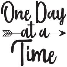 one day at a time arrow quote