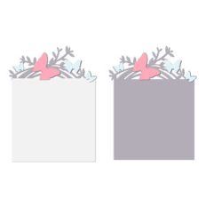 page/card w pocket butterflies