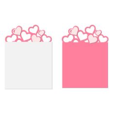 page/ card w pocket hearts