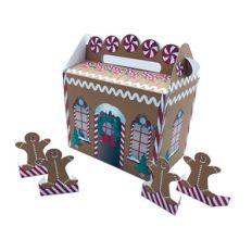 gingerbread house gable box with gingerbread men