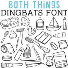 cg bath things dingbats