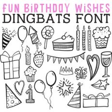 cg fun birthday wishes dingbats