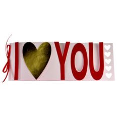 i (heart) you album notebook card