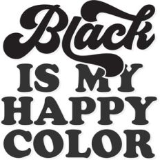 black is my happy color