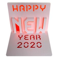 happy new year popup card