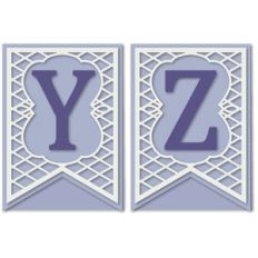 pennant lattice card letters y z