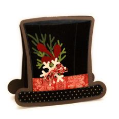 top hat twist pop up card