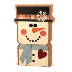snowman 3d block box