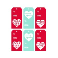heart tags print and cut
