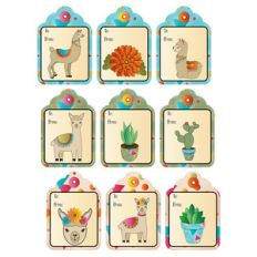 llama all occasion gift tags