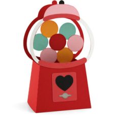 box card valentine gumball machine