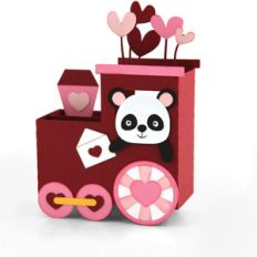 box card valentine train