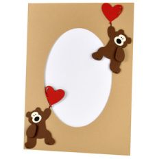 valentine teddy frame with stand
