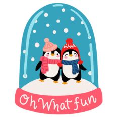penguins snowglobe