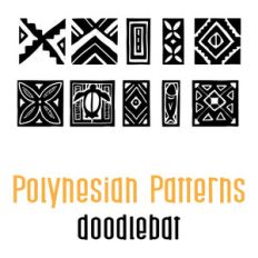 polynesian patterns doodlebat