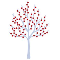 winter tree with berries