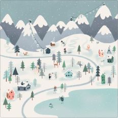 winter mountain scene