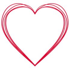 sketchy heart frame