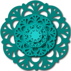 nested lace circle