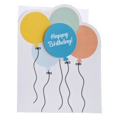 happy birthday balloon card