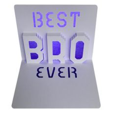 best bro ever popup card