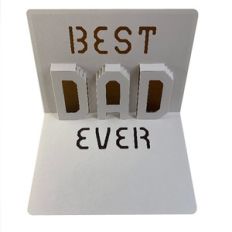 best dad ever popup card