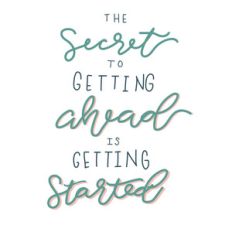 secret of getting ahead phrase