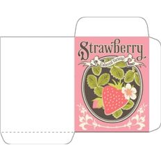 antique strawberry seed packet