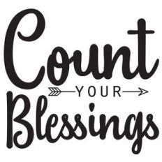 count your blessings arrow quote
