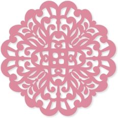 tulip damask doily