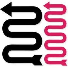 curvy arrow