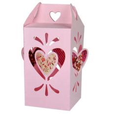 valentine twisted heart lantern