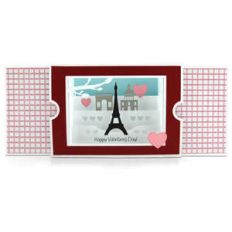 sliding shadow box card paris